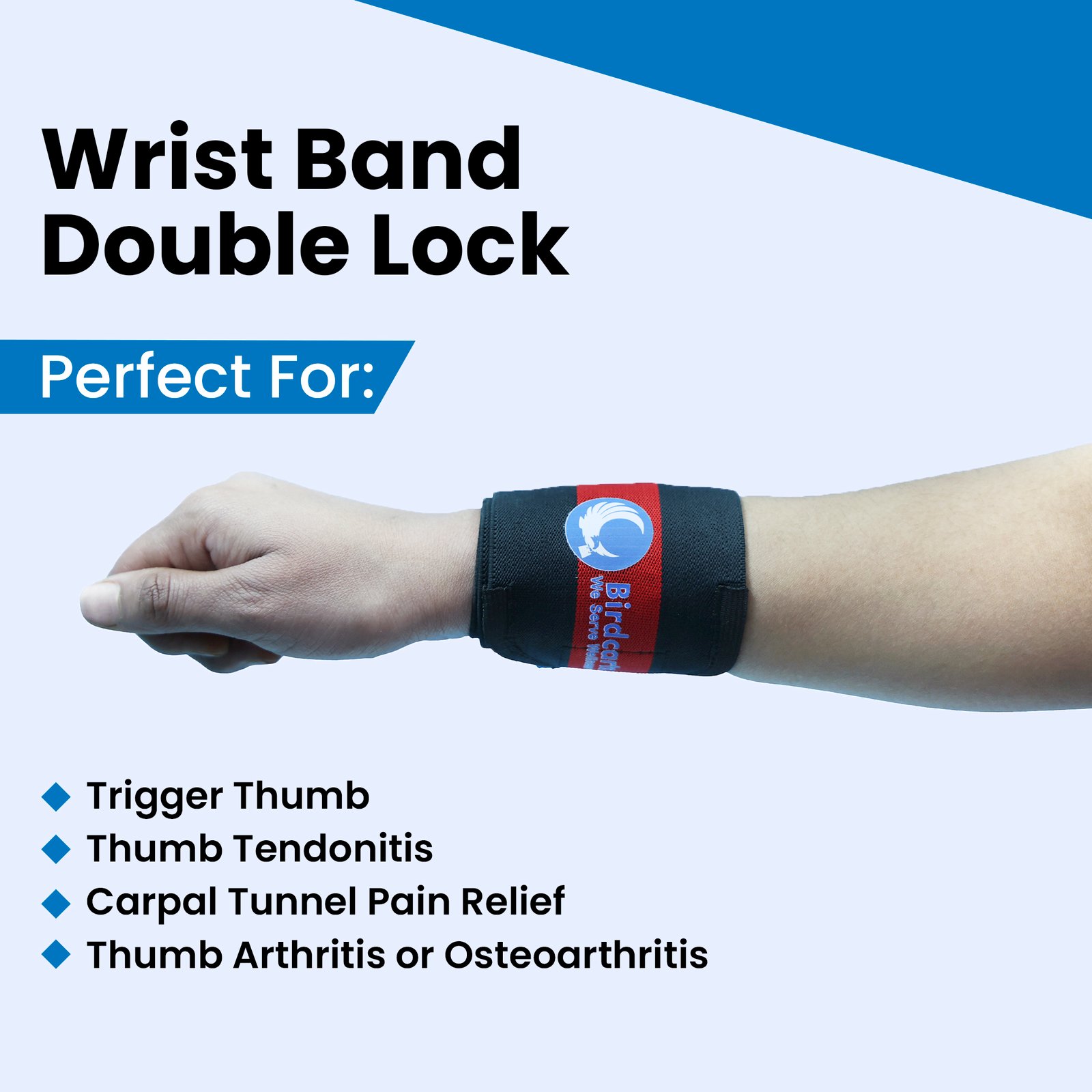 Wrist Band with Double Lock