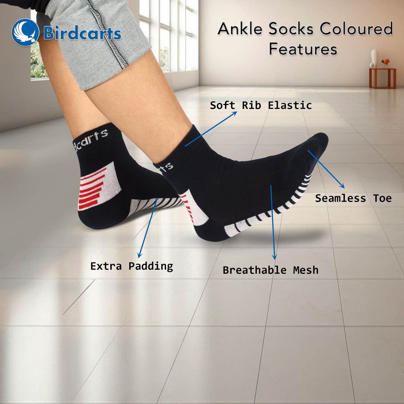 Ankle socks Coloured Features-min